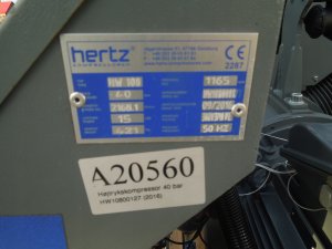 SPREZARKA-TLOKOWA-HERTZ-15Kw-40BAR-16r-USZKODZONY-Model-GA15VSD